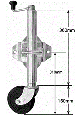(196176) JW2 500kg Jockey Wheel 6